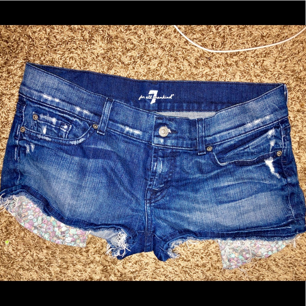Adorable 7for all mankind jeans shorts sz30 waist
